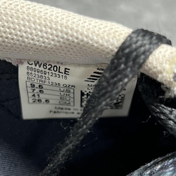 New Balance 620 Shoes Womens Size 9.5 Black Gray Pattern Retro Sneakers CW620LE - Picture 8 of 9